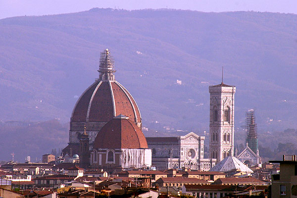 Duomo Cathedral (600Wx400H) - Picture of Duomo Cathedral taken from the tenth floor a building located in Novoli district - (Photo by Marco De La Pierre) 