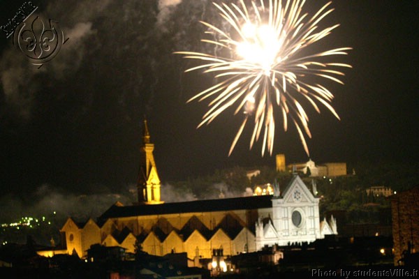 Fireworks (600Wx400H) - Fireworks above Santa Croce, the night of San Giovanni (24th of June) 