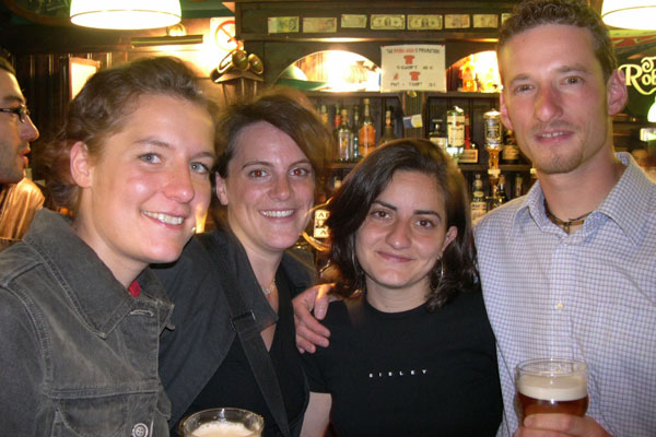 International students (600Wx400H) - The coolest side of globalization ? International Students drinking Belgian and Dutch beer at a Spanish Party, speaking Italian,  German and English  among them, in an Irish Pub in Florence, Italy... 