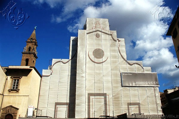 Santo Spirito (600Wx400H) - The (sponsored) facade of S.Spirito Church during the works of restoration. (Photo by Marco De La Pierre) 